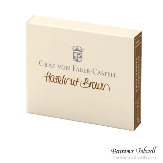 Graf von Faber-Castell Hazelnut Brown Ink Cartridges (6 per box)