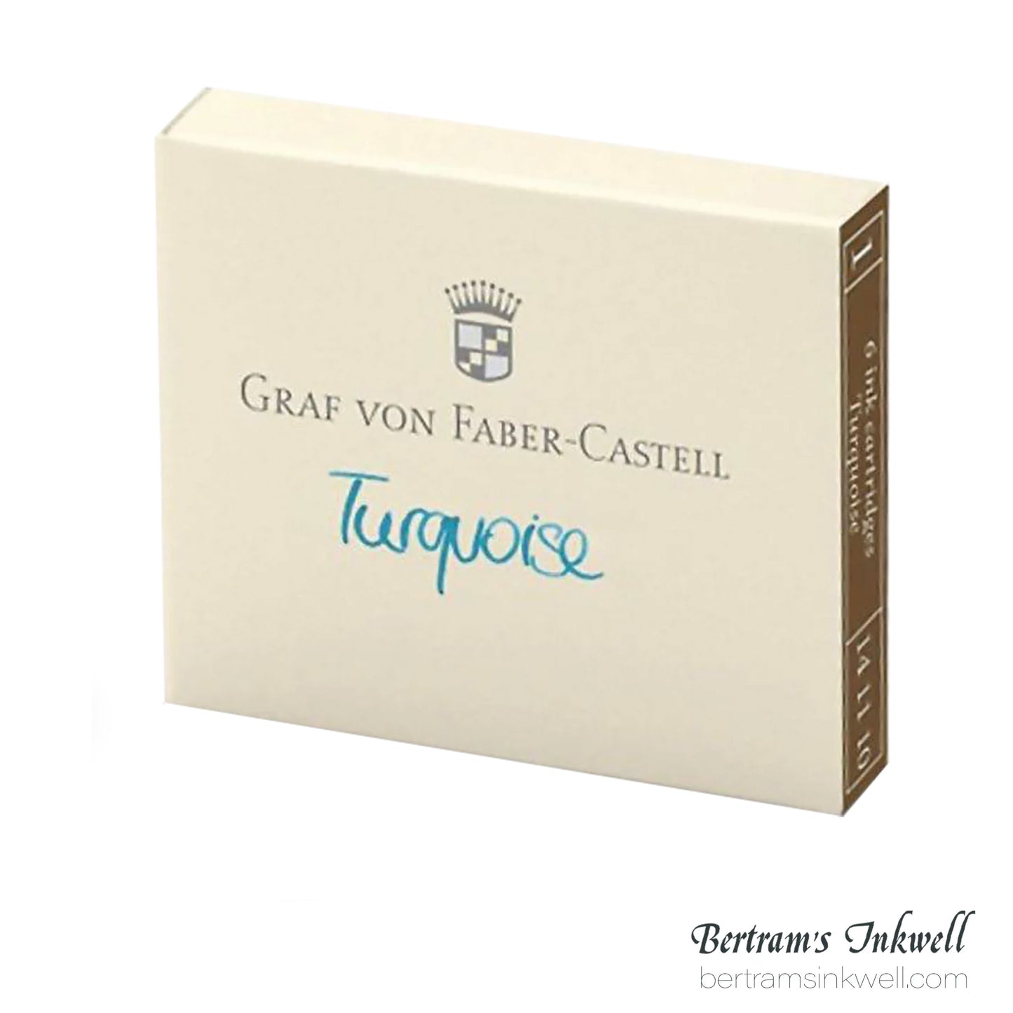 Graf von Faber-Castell Turquoise Ink Cartridges (6 per box)