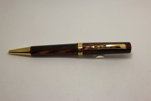 Omas Milord Celluloid Arco Ballpoint With Gold Trim