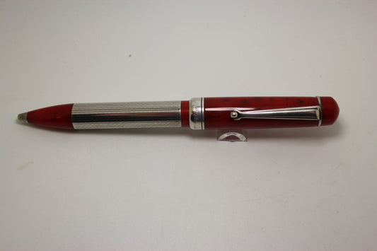 Delta Nautilus Red and Sterling Silver Ballpoint pen