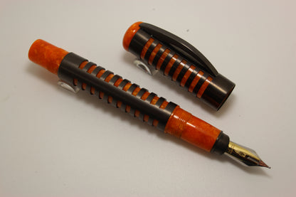 Delta Skeleton Fountain Pen 18k Fusion Nib Fine Point