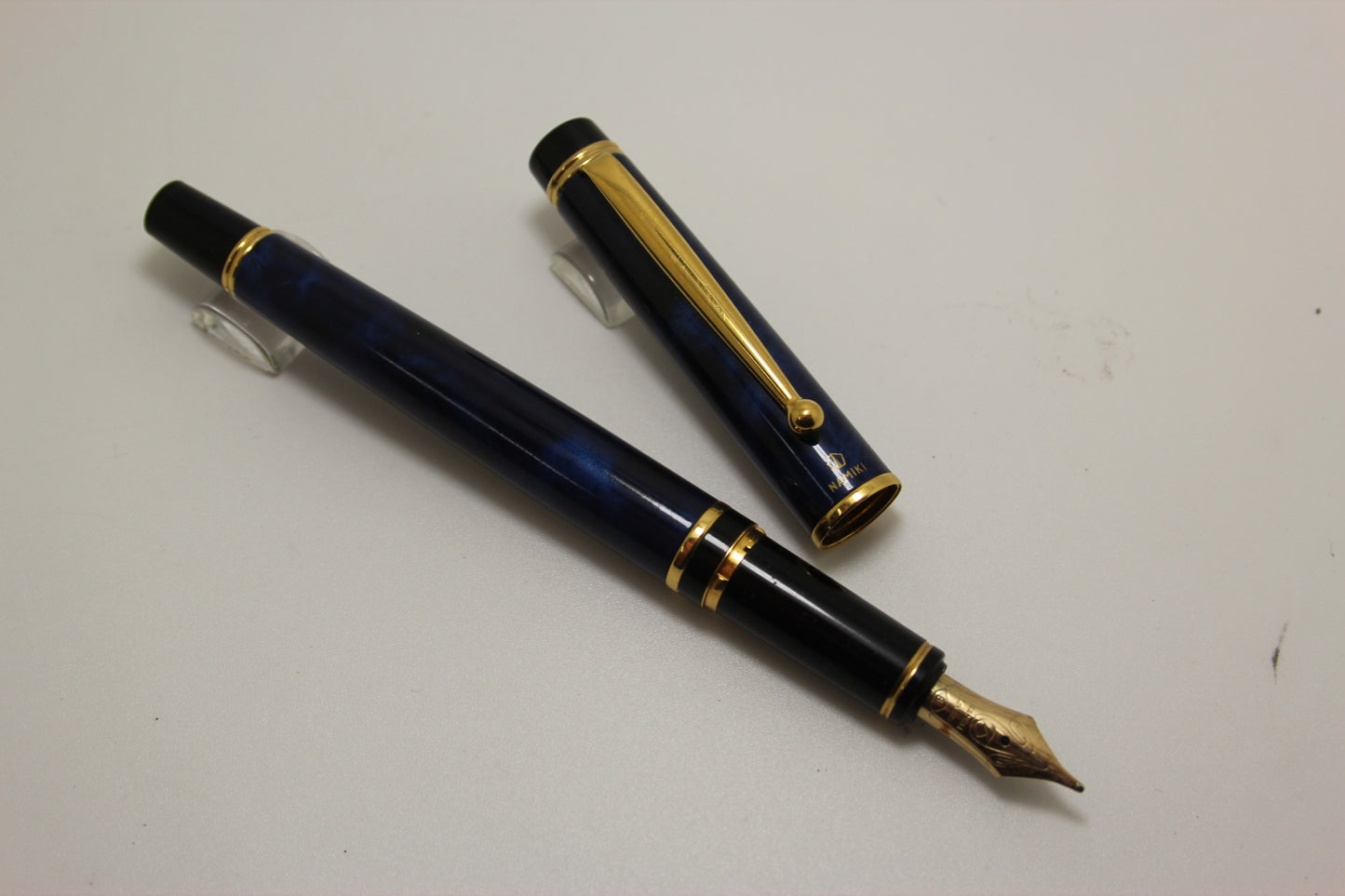 Namiki Grance Navy Blue Fountain Pen 14k Broad Nib