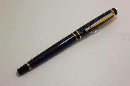 Namiki Grance Navy Blue Fountain Pen 14k Broad Nib