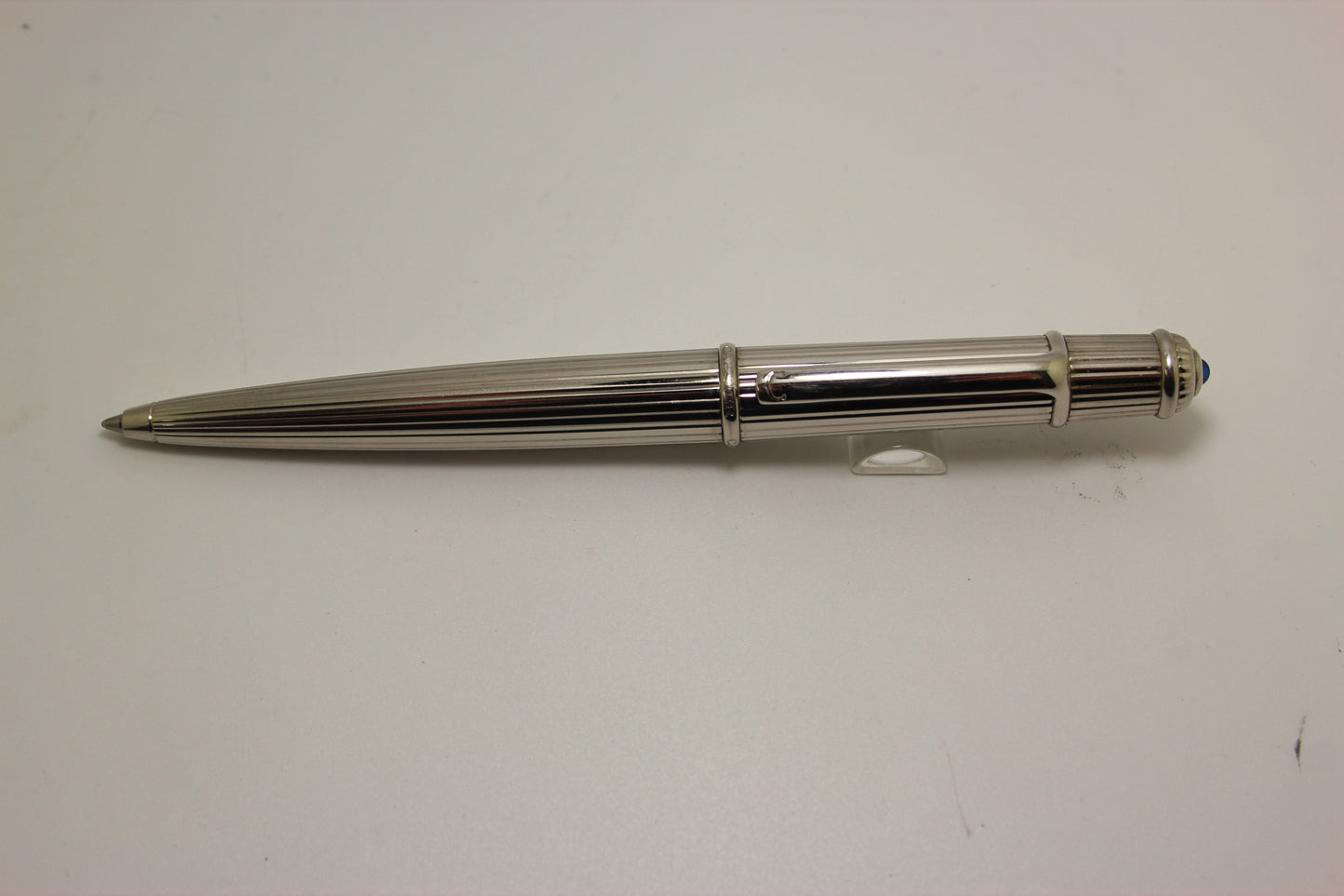 Cartier Diabolo Platinum Pinstripe Ballpoint