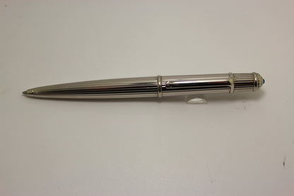 Cartier Diabolo Platinum Pinstripe Ballpoint