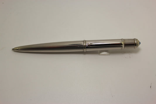 Cartier Diabolo Platinum Pinstripe Ballpoint