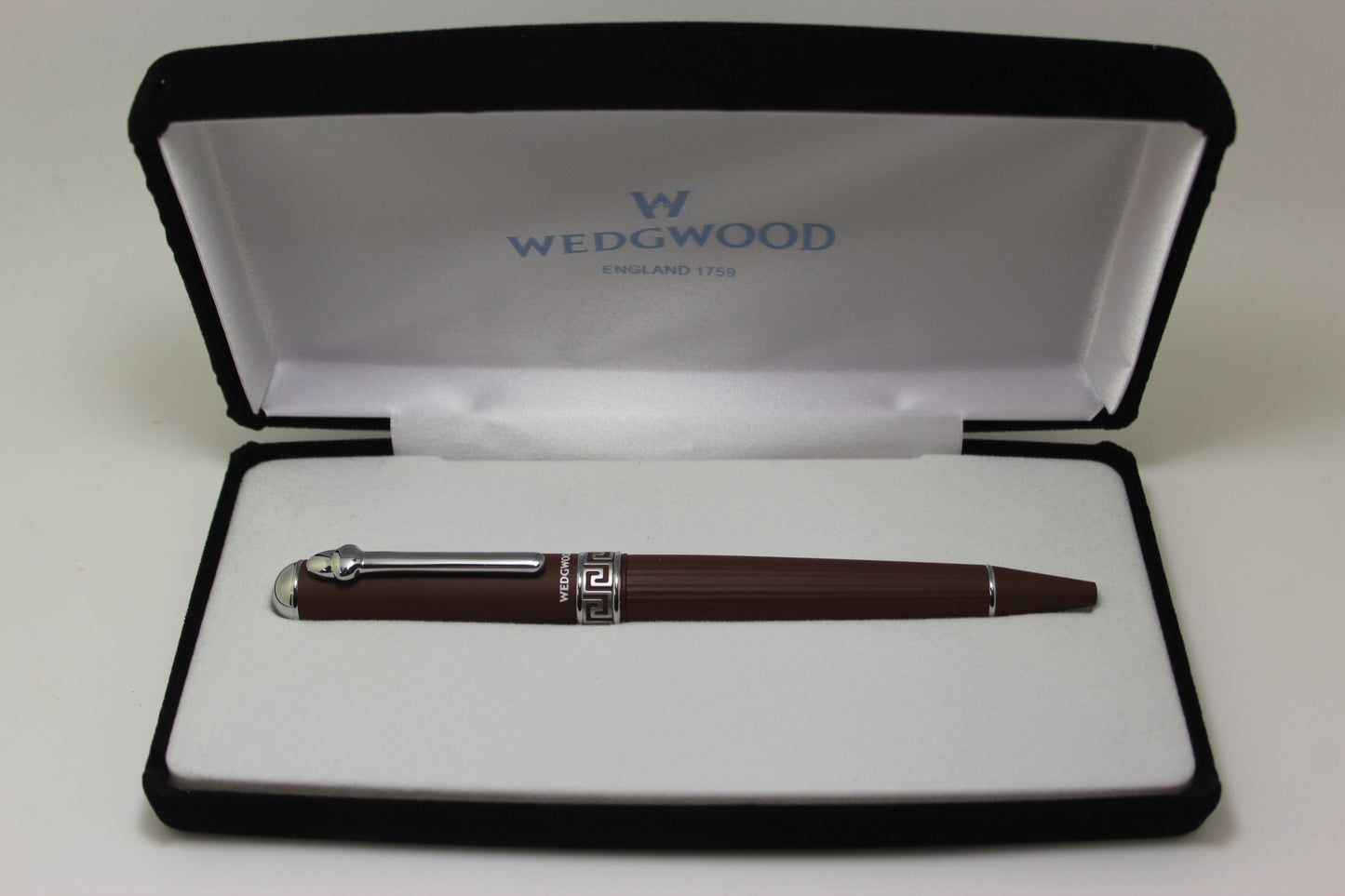 Wedggwwod is a wood DKP Chocolate Brown Ballpoint