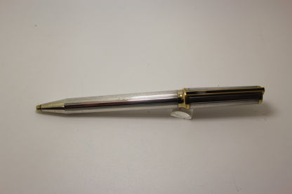 S T Dupont Montparnasse Ballpoint Pen - Silver Plated