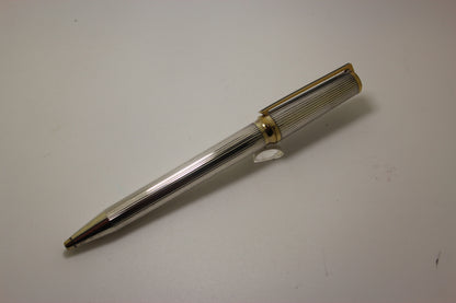 S T Dupont Montparnasse Ballpoint Pen - Silver Plated