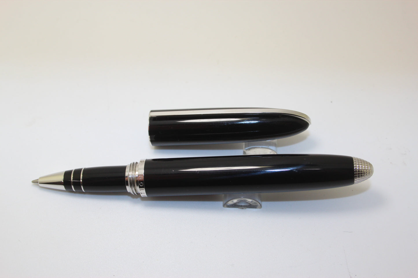 Louis Vuitton Black and Palladium trim Roller Ball