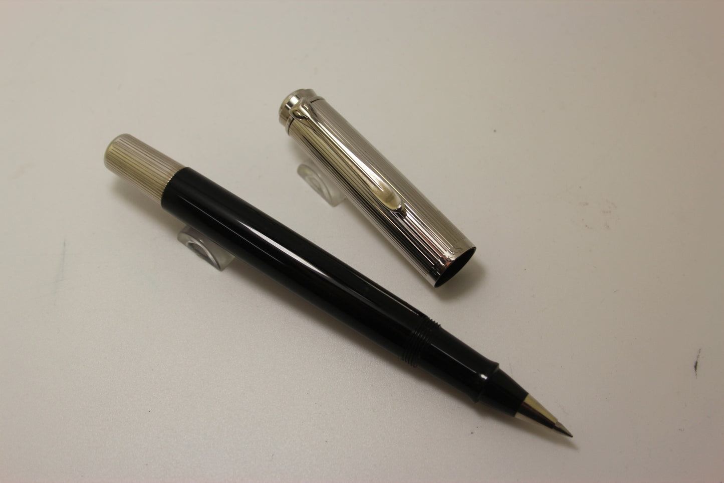 Pelikan R730 Souveran Sterling Silver & Black Roller Ball