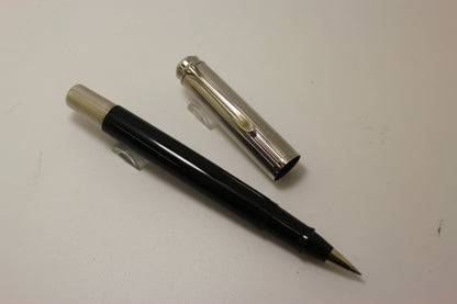 Pelikan R730 Souveran Sterling Silver & Black Roller Ball