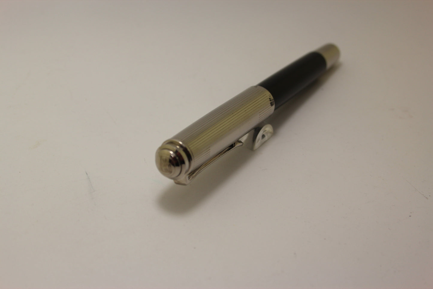 Pelikan R730 Souveran Sterling Silver & Black Roller Ball