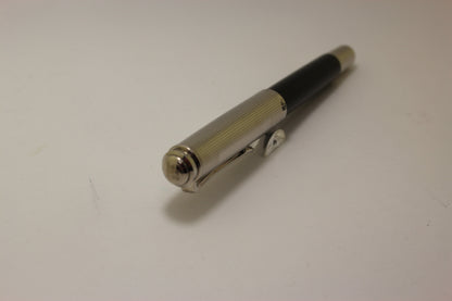 Pelikan R730 Souveran Sterling Silver & Black Roller Ball