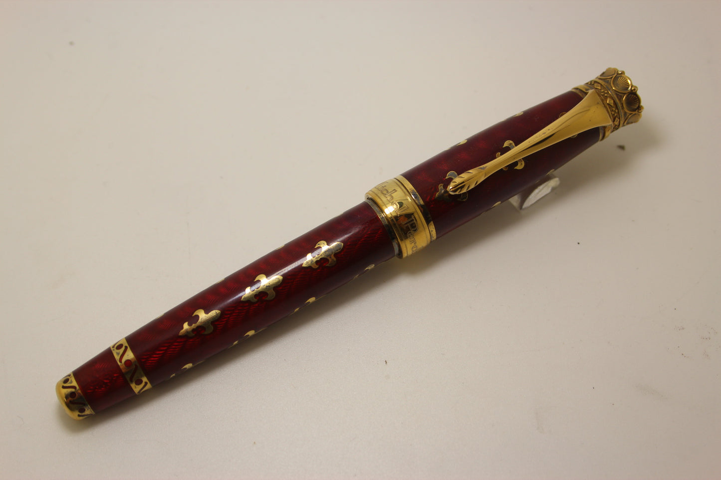 Michel Perchin Fleur de Lys Limited Edition Red vermeil Fountaian Pen