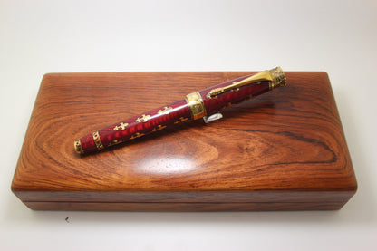 Michel Perchin Fleur de Lys Limited Edition Red vermeil Fountaian Pen