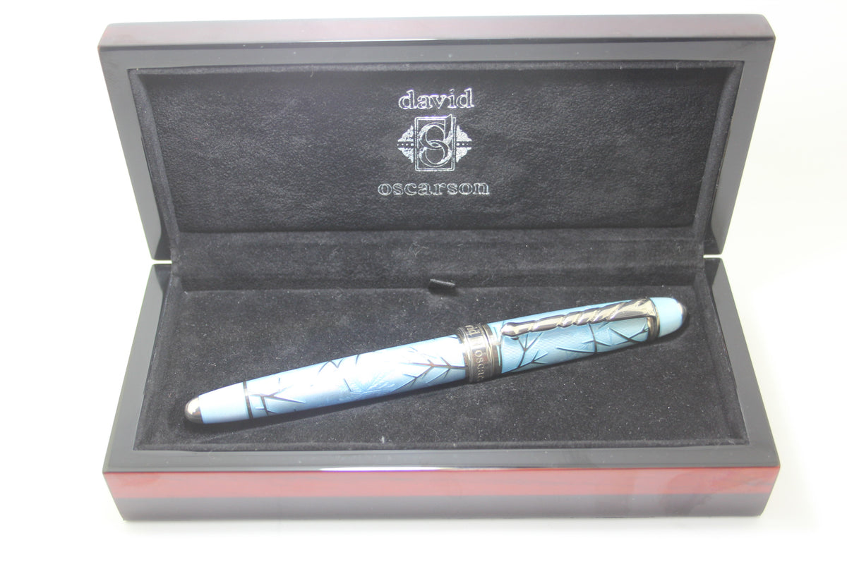 David Oscarson Winter Collection - Winter Blue Roller Ball