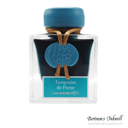 J. Herbin 1670 Turquoise De Perse Fountain Pen Ink Bottle 50ml