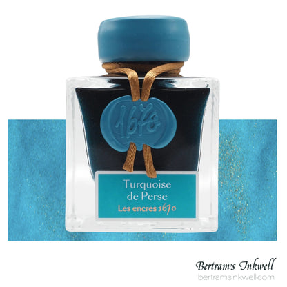 J. Herbin 1670 Turquoise De Perse Fountain Pen Ink Bottle 50ml