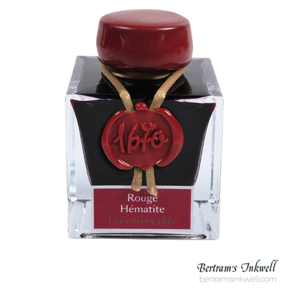 Jacques Herbin 1670 Rouge Hématite Fountain Pen Ink Bottle 50ml