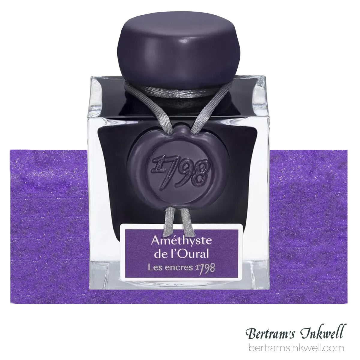 Jacques Herbin 1798 Améthyste de l'Oural Fountain Pen Ink Bottle 50ml