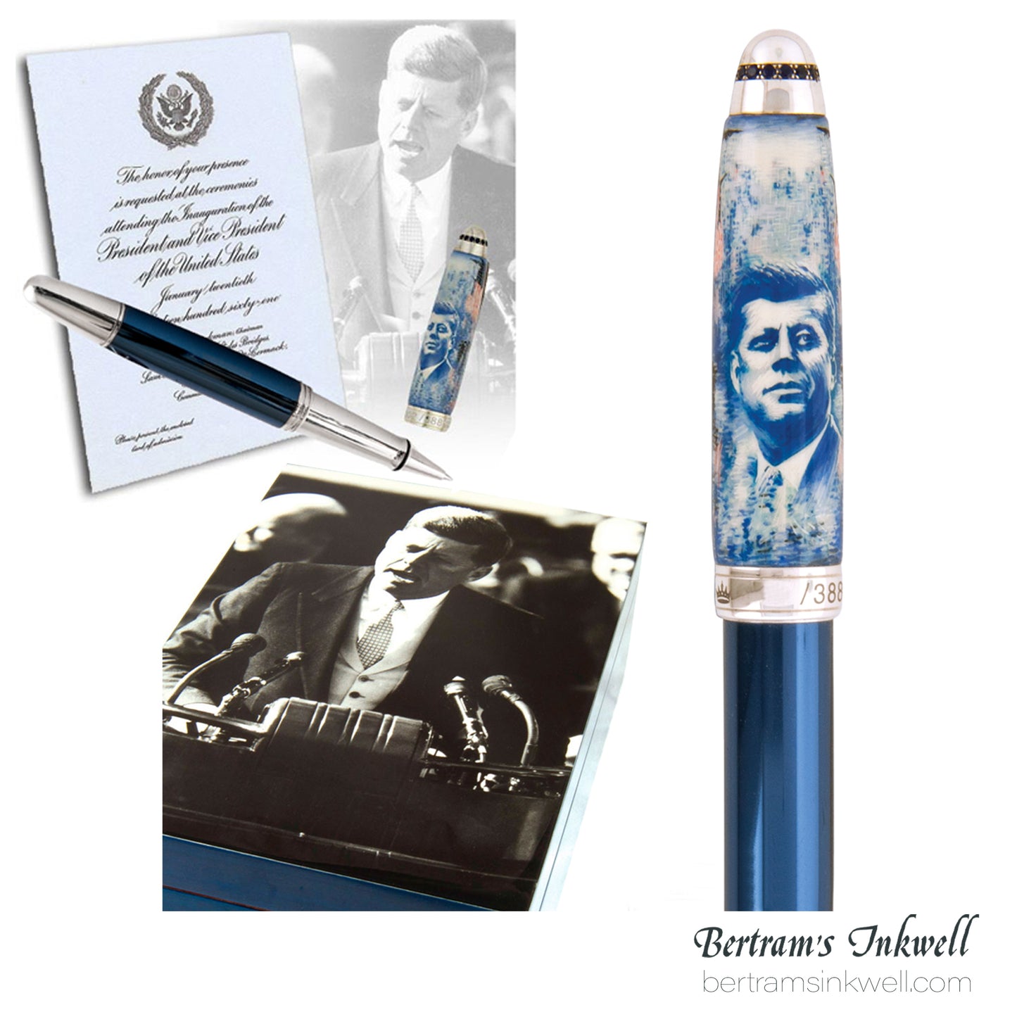 Krone John F Kennedy Limited Edition Rollerball Pen, 2001