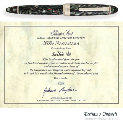 Classic Pens LB1 Nagahara Limited Edition Fountain Pen, 2003