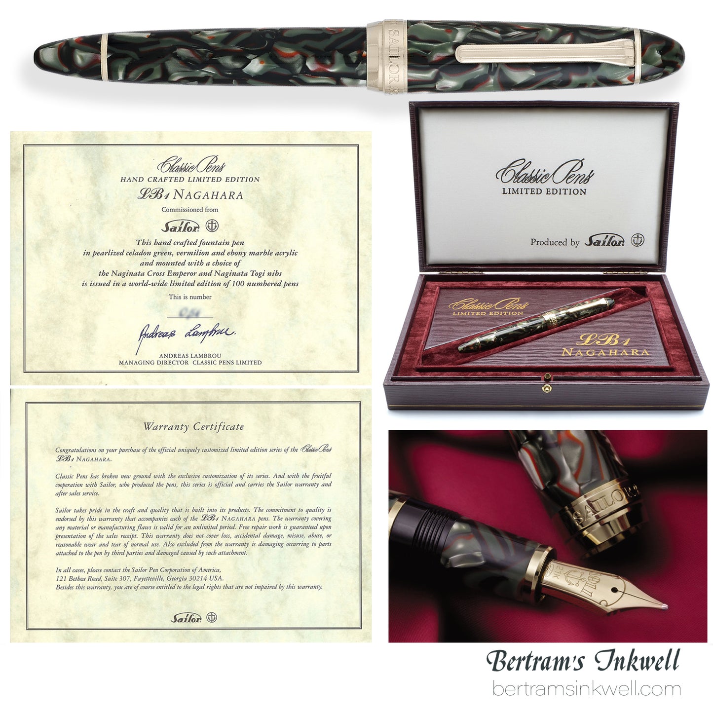 Classic Pens LB1 Nagahara Limited Edition Fountain Pen, 2003