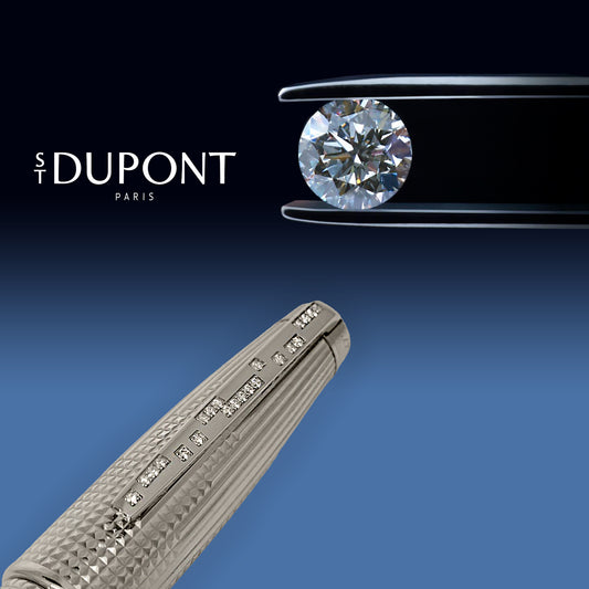 S.T. Dupont Olympio Extra Large Palladium & Diamond Rollerball 482673, 2011