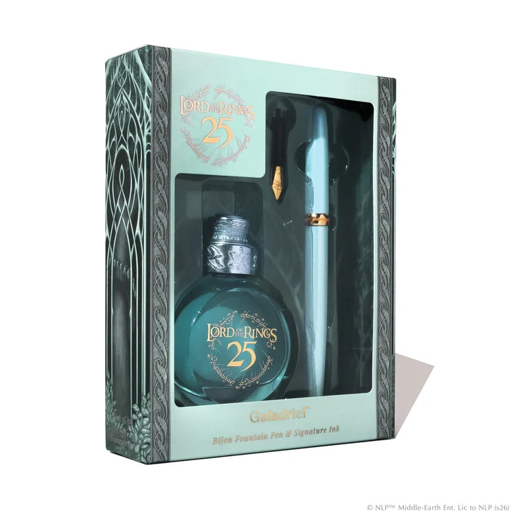 Lord of the Rings 25th Anniversary Galadriel Bijou Fountain Pen and Ink set