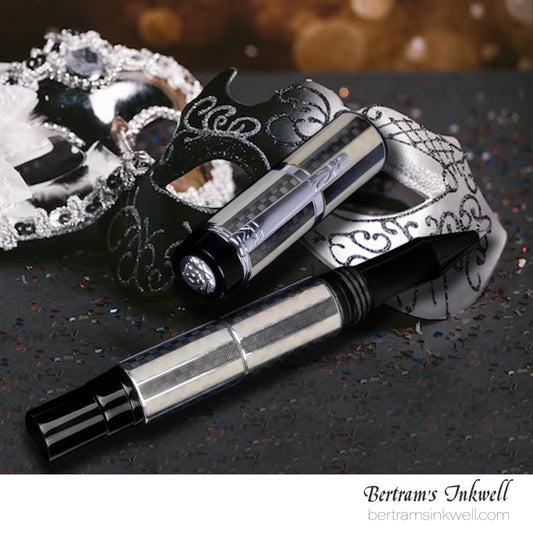 Laban Carnival Sterling Silver and Enamel Rollerball With Leather Pen Case