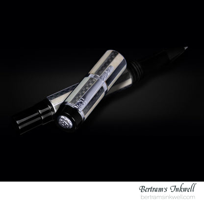 Laban Carnival Sterling Silver and Enamel Rollerball With Leather Pen Case