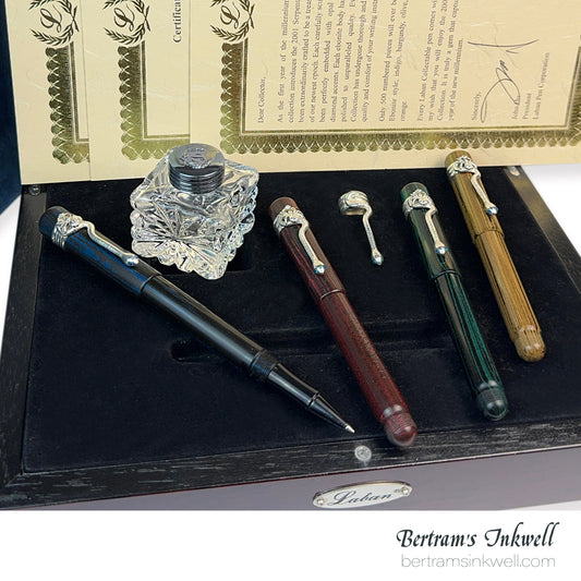 Laban Ebonite Serpent Quartet Limited Edition Rollerball Pen Set 2001