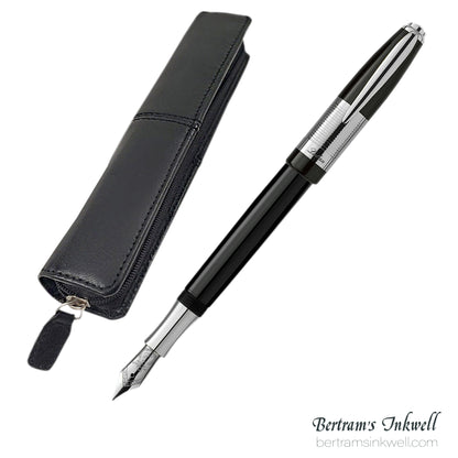 Laban Genghis Khan Fountain Pen With Leather Pen Case