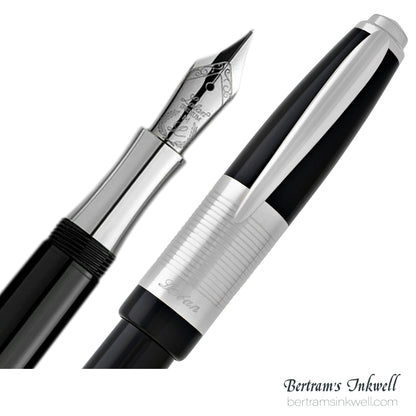 Laban Genghis Khan Fountain Pen With Leather Pen Case