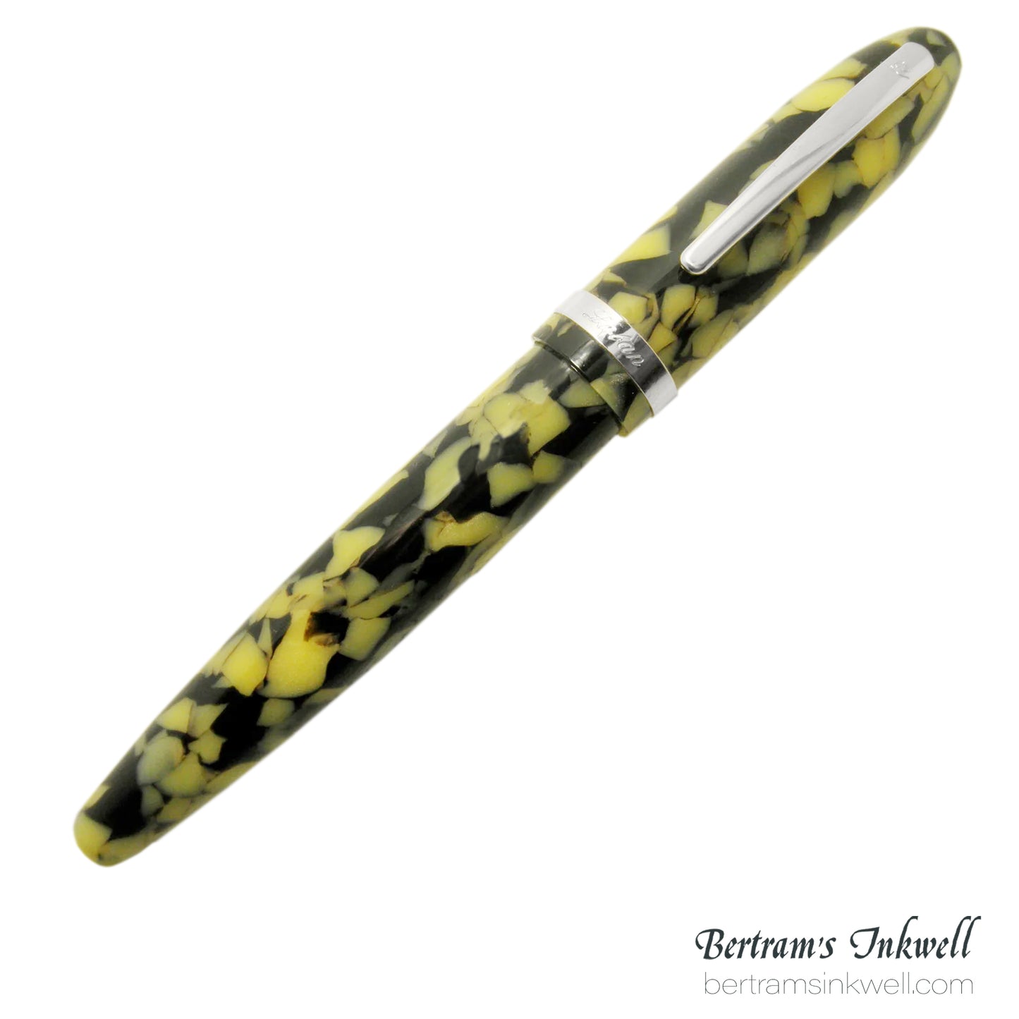 Laban Mento Cracked Ice Rollerball With Leather Pen Case