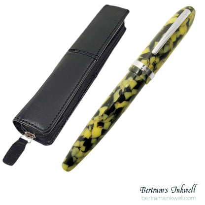 Laban Mento Cracked Ice Rollerball With Leather Pen Case