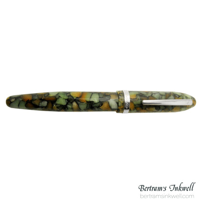 Laban Mento Vintage Green Rollerball With Leather Pen Case
