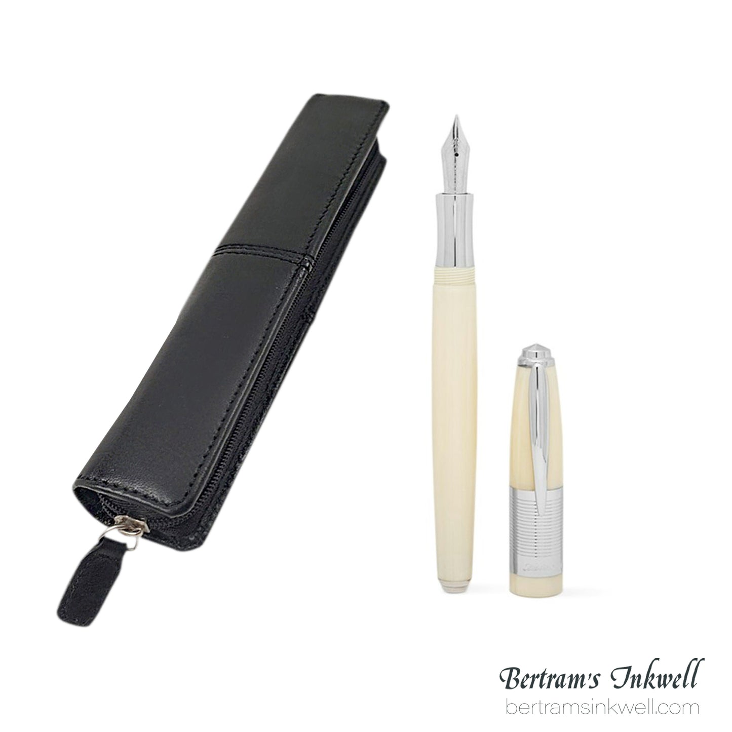 Laban Mouviso Fountain Pen With Leather Pen Case