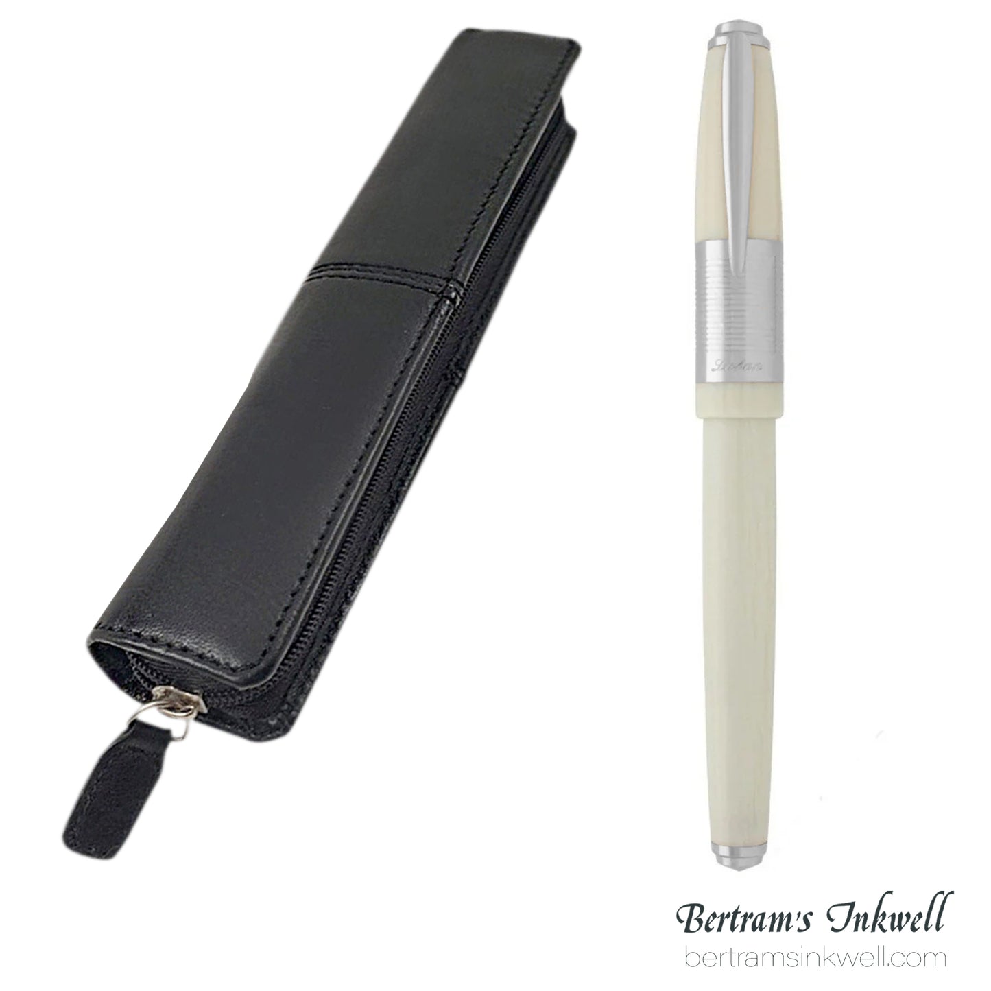 Laban Mouviso Fountain Pen With Leather Pen Case