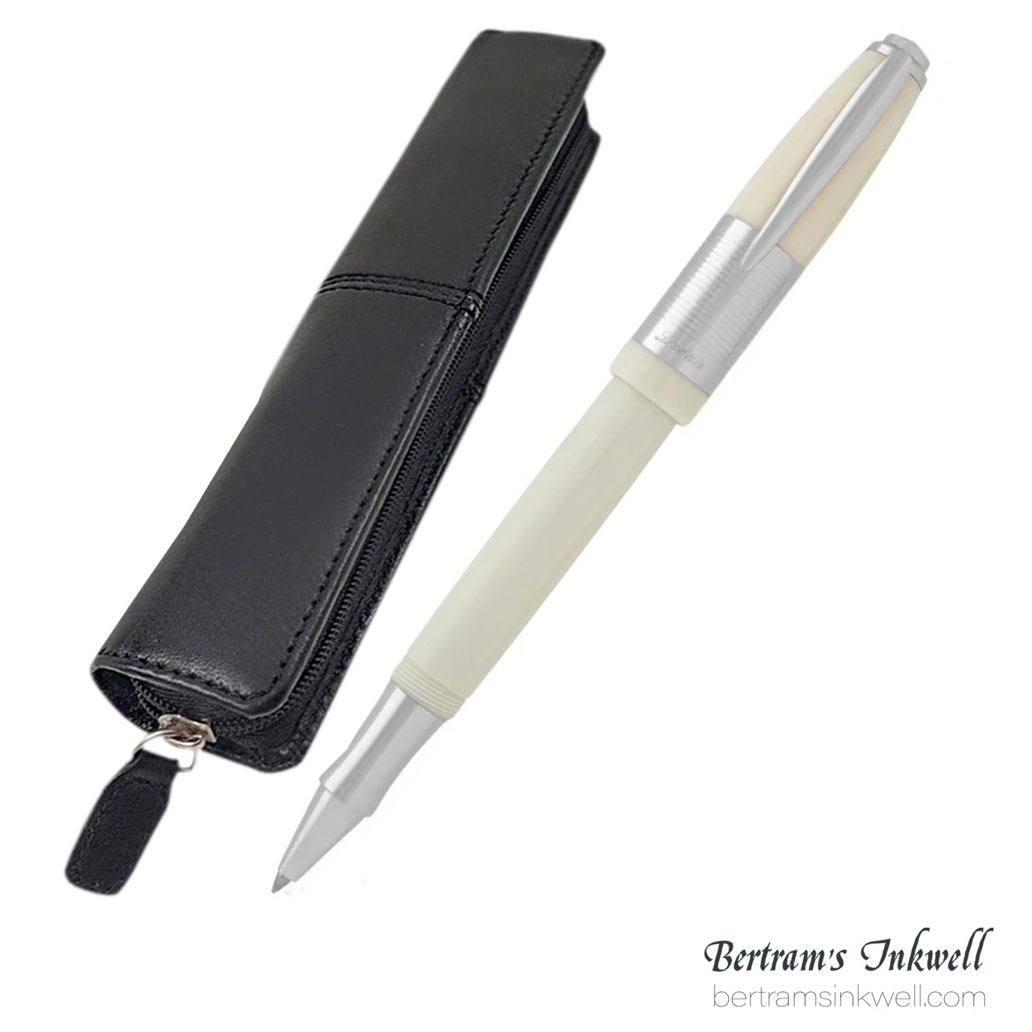 Laban Mouviso Rollerball With Leather Pen Case