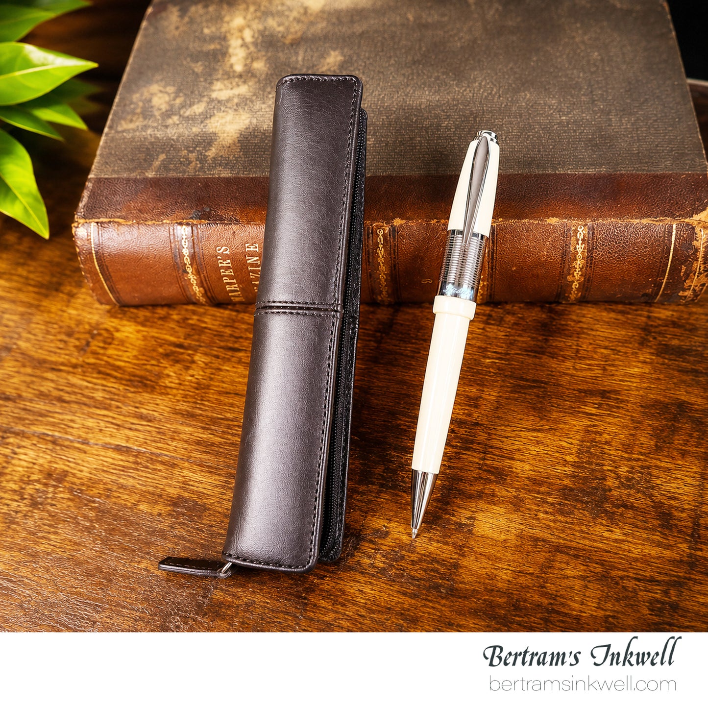 Laban Mouviso Ballpoint Pen With Leather Pen Case