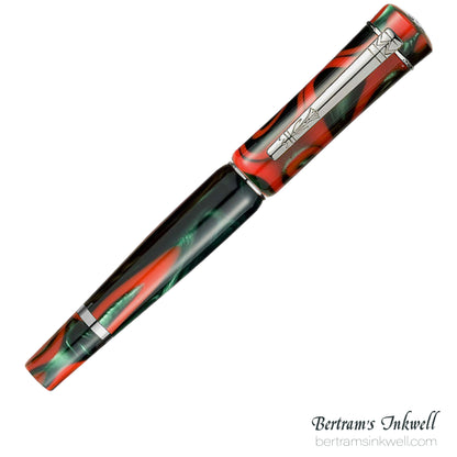 Laban Scepter Electric Red Rollerball With Leather Pen Case
