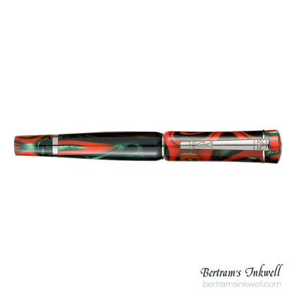 Laban Scepter Electric Red Rollerball With Leather Pen Case