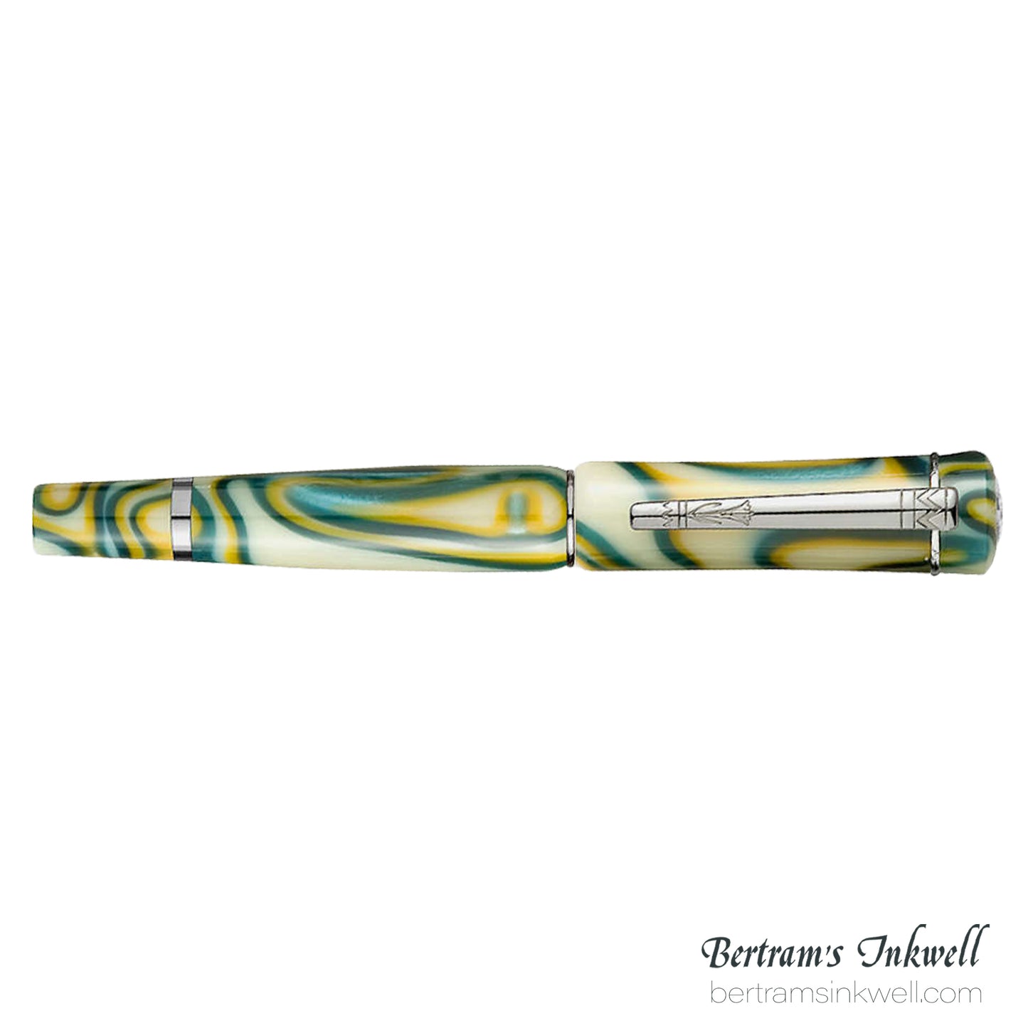 Laban Scepter Green Electric Rollerball With Leather Pen Case