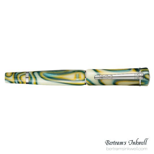 Laban Scepter Green Electric Rollerball With Leather Pen Case