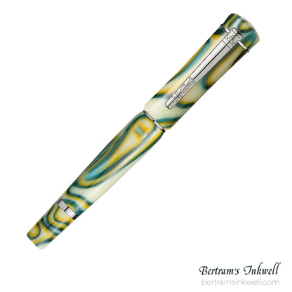 Laban Scepter Green Electric Rollerball With Leather Pen Case