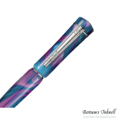 Laban Scepter Purple Tornado Rollerball With Leather Pen Case