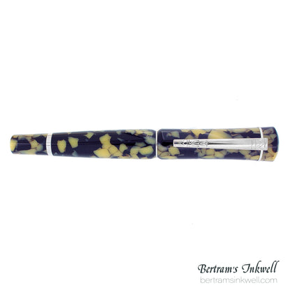 Laban Scepter Terrazzo Marble Rollerball With Leather Pen Case