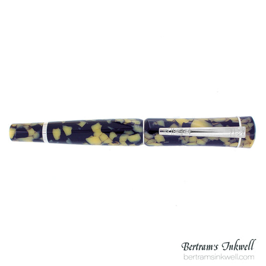 Laban Scepter Terrazzo Marble Rollerball With Leather Pen Case